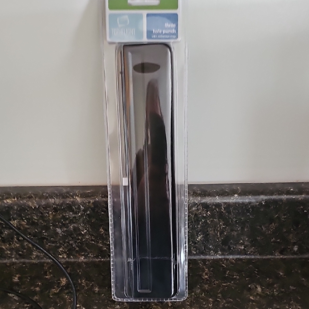 Black Three Hole Punch